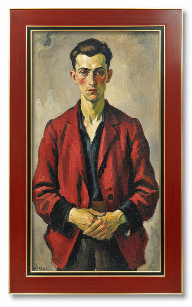 Capri 100 Rouge chine filets or mli noir congé or