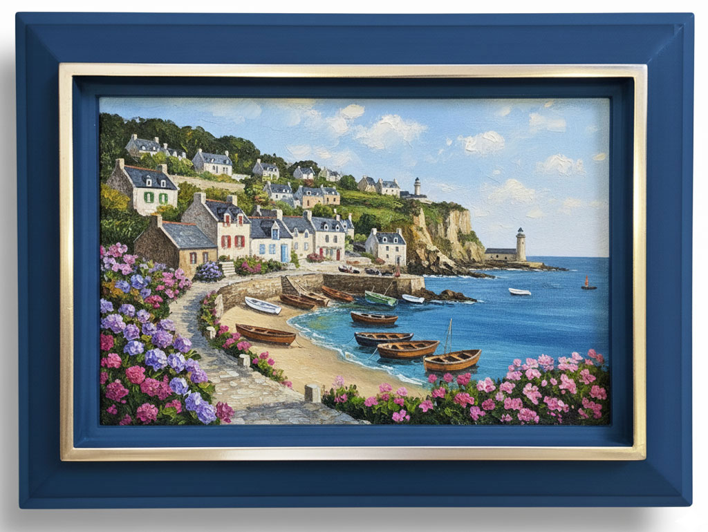 Hecube Bleu pierre filet or blanc