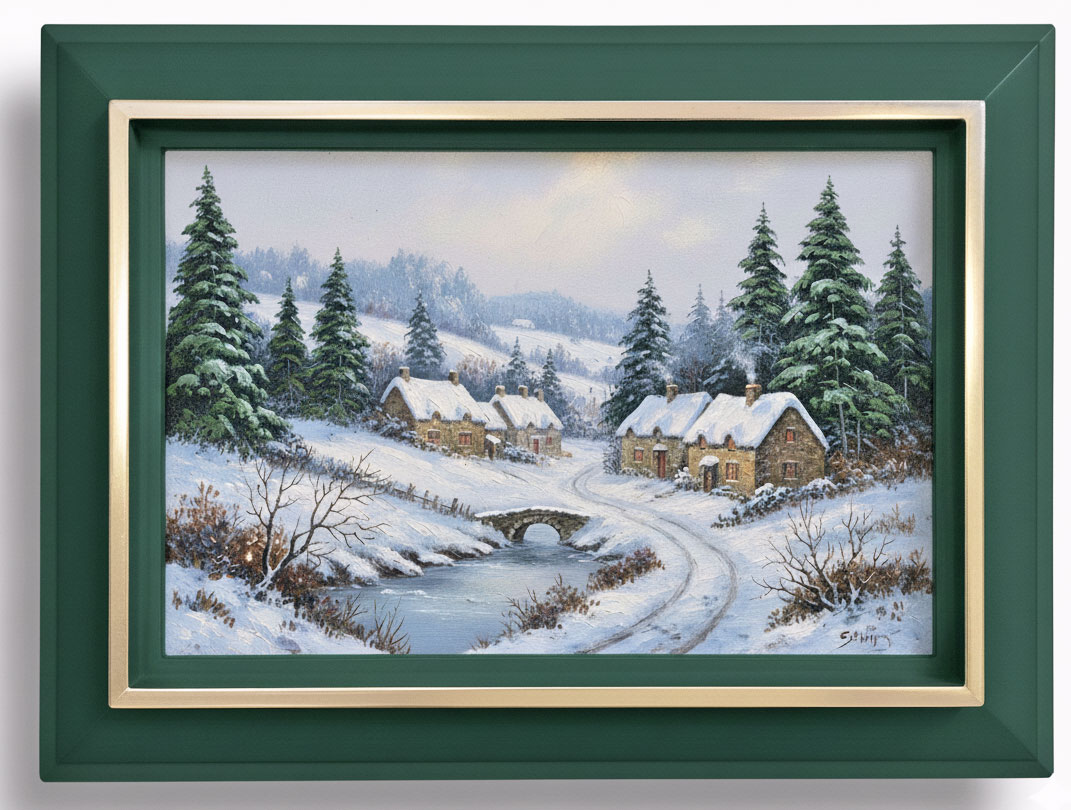 Hecube Vert foncé filet or blanc