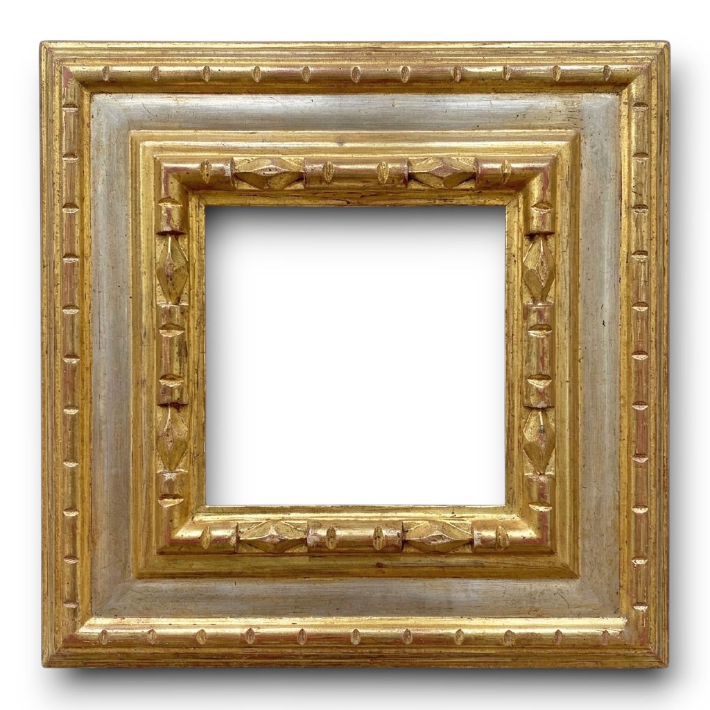 Cyclade GM L : 104 mm / H: 35 mm  Sculpté pointes de diamants or fin or blanc 
